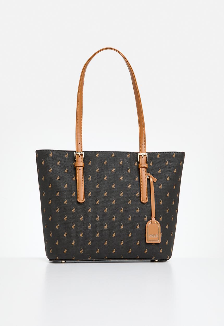 POLO - Iconic medium tote bag - black & brown
