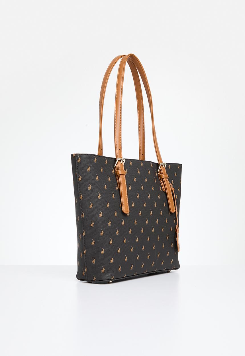 POLO - Iconic medium tote bag - black & brown