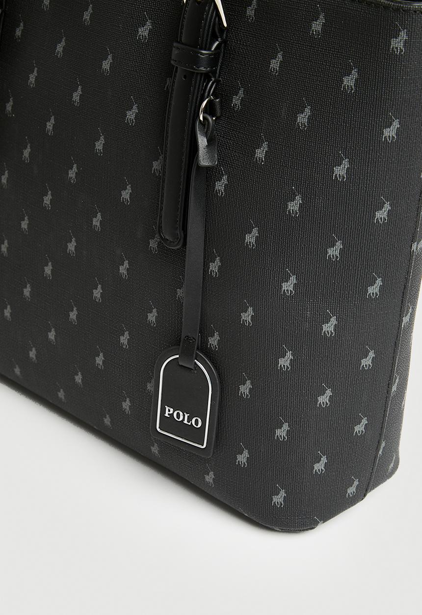 POLO - Iconic medium tote bag - black