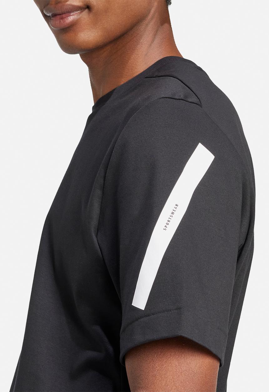 adidas Performance - Z.N.E. TEE - BLACK/WHITE
