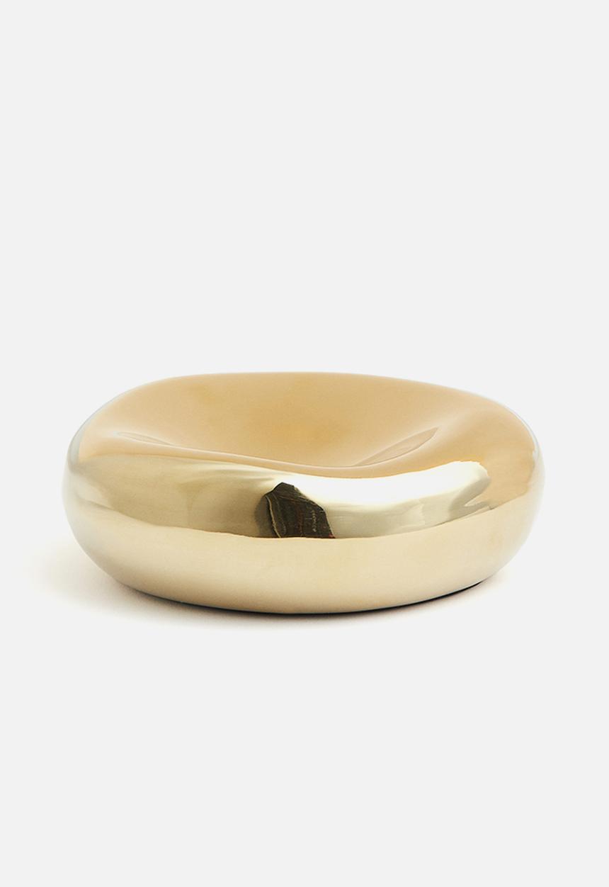 H&M - Small asymmetric dish - gold-coloured