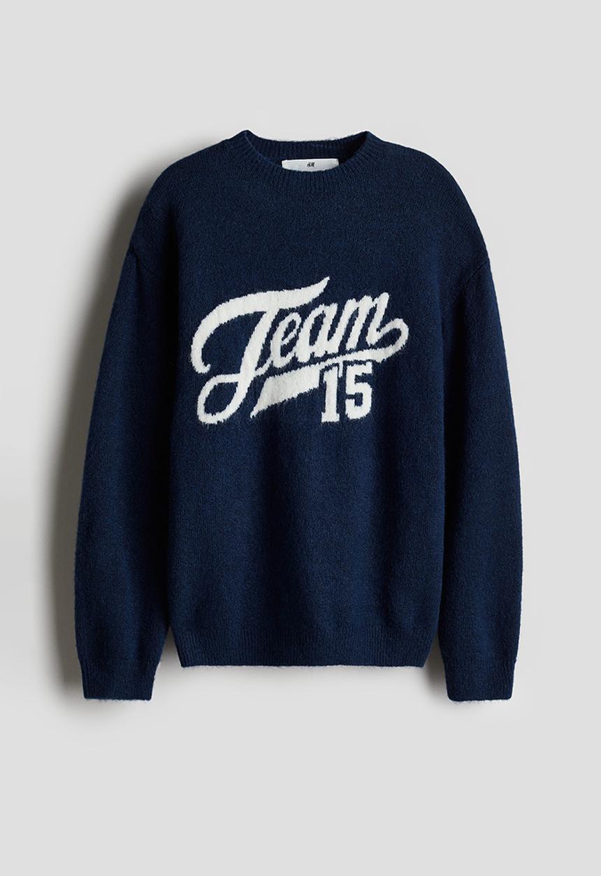 H&M - Loose-fit jumper - navy blue team 15