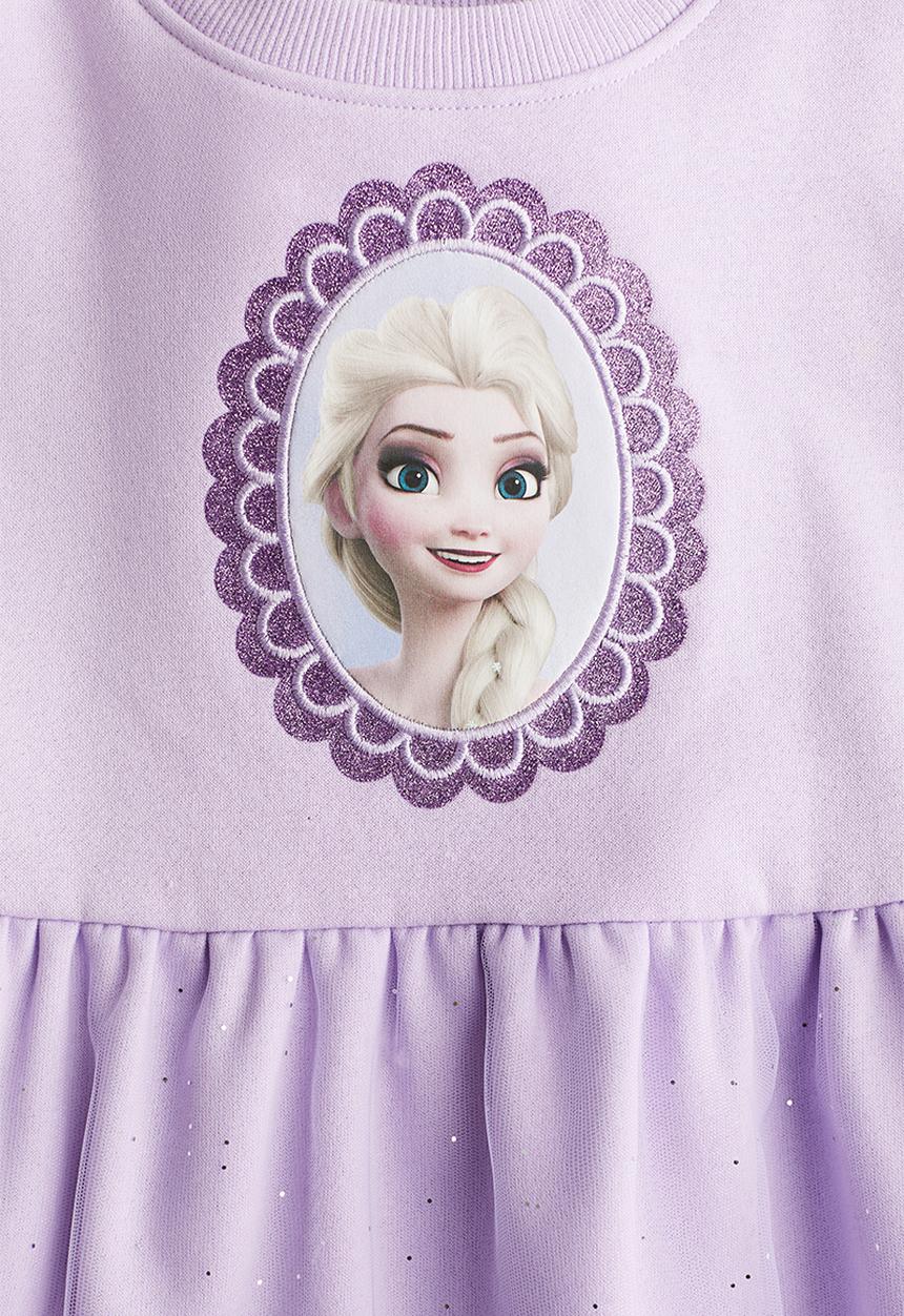 H&M - Printed sweatshirt dress - light purple frozen