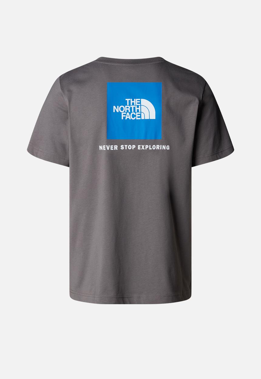 The North Face - Short sleeve box nse tee - Smoked Pearl-Hero Blue