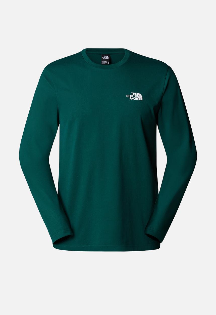 The North Face - Long sleeve simple dome tee - deep nori