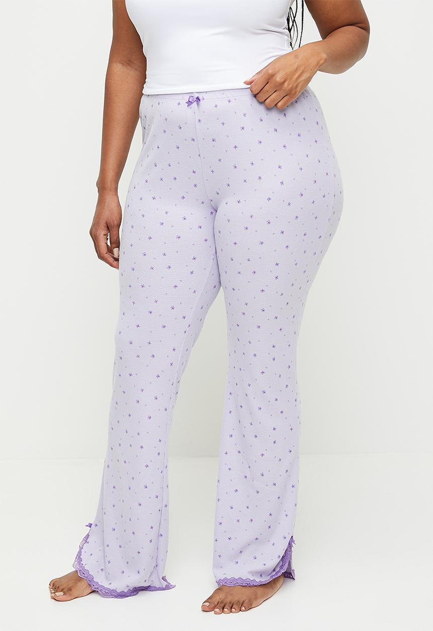 Cotton On - Plus Waffle Lace Flare - Thistle Maise Daisy