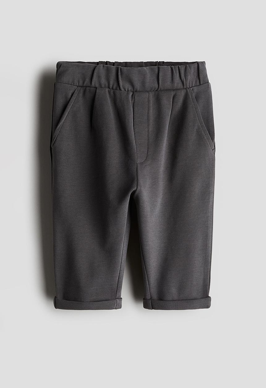 H&M - Cotton jersey trousers - dark grey