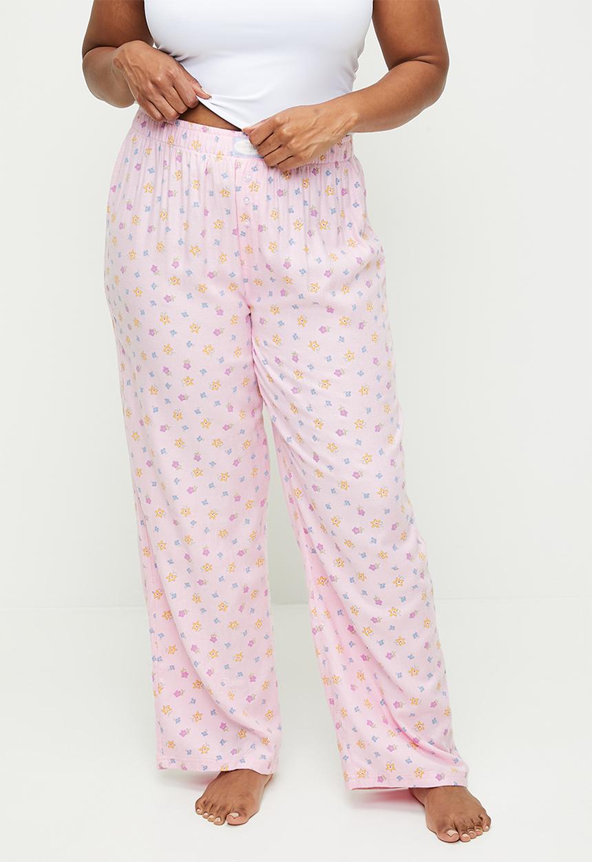 Cotton On - Plus Flannel Wide Leg Pant - French Fairytale Lotti Ditsy