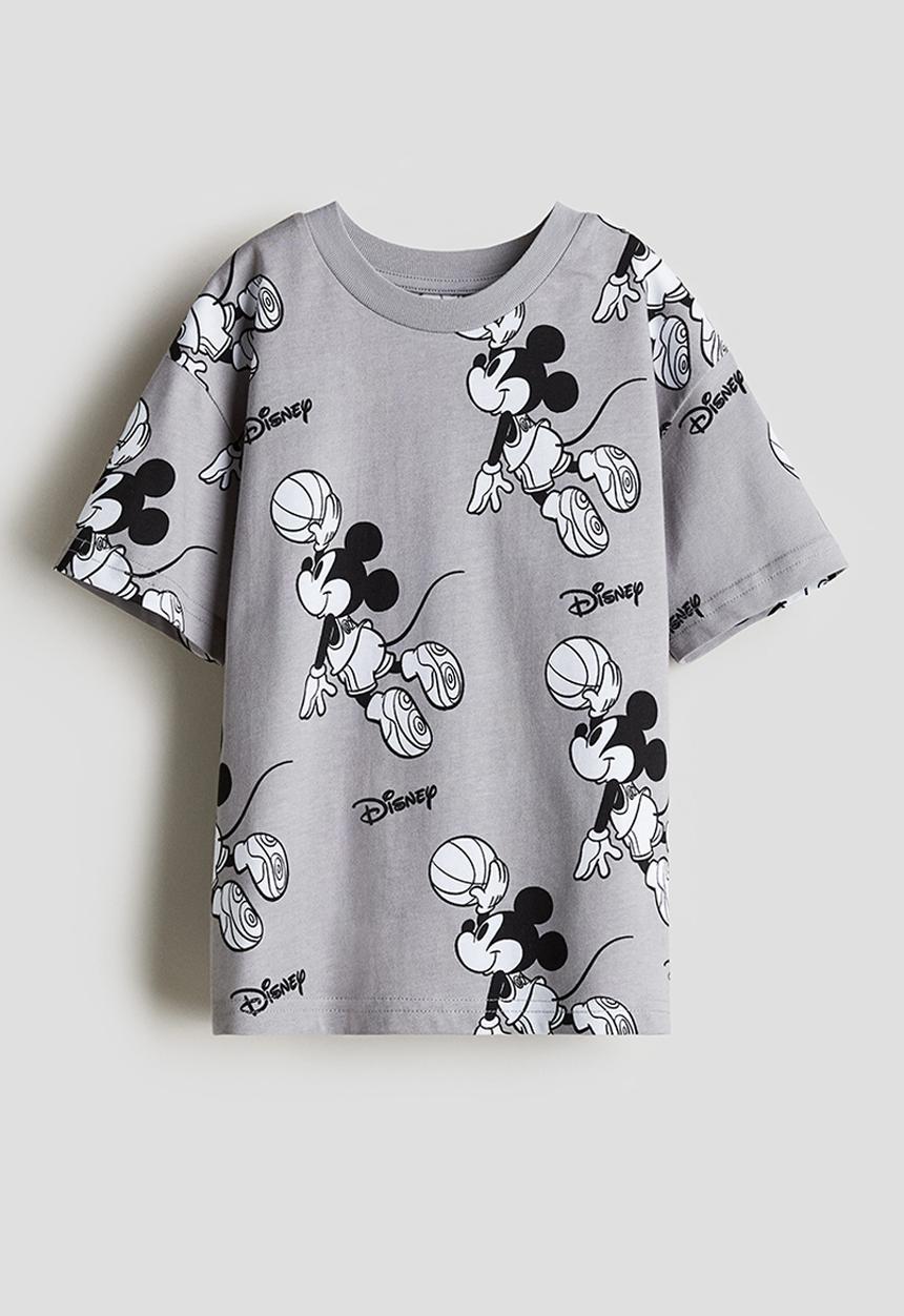 H&M - Printed t-shirt - light grey mickey mouse