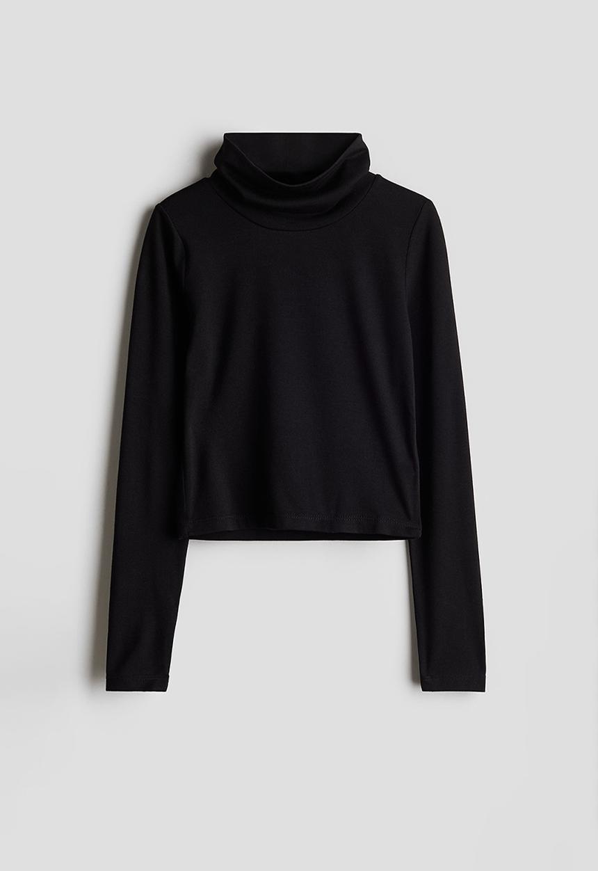 H&M - Turtleneck top - black