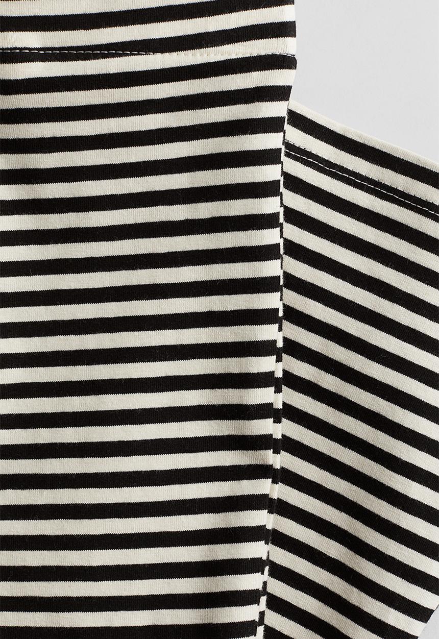 H&M - Flared leggings - black striped