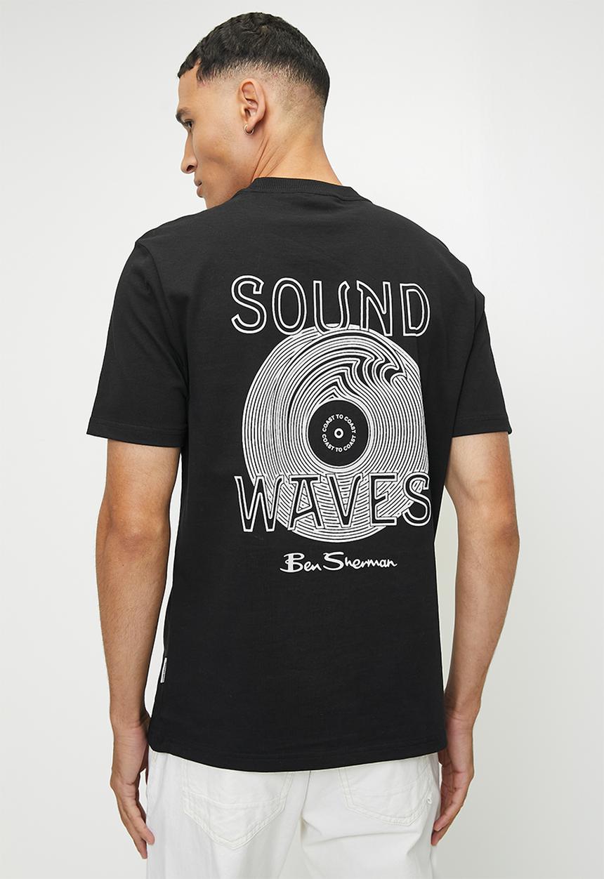 Ben Sherman - Ocean Records Oversize Tee - Black