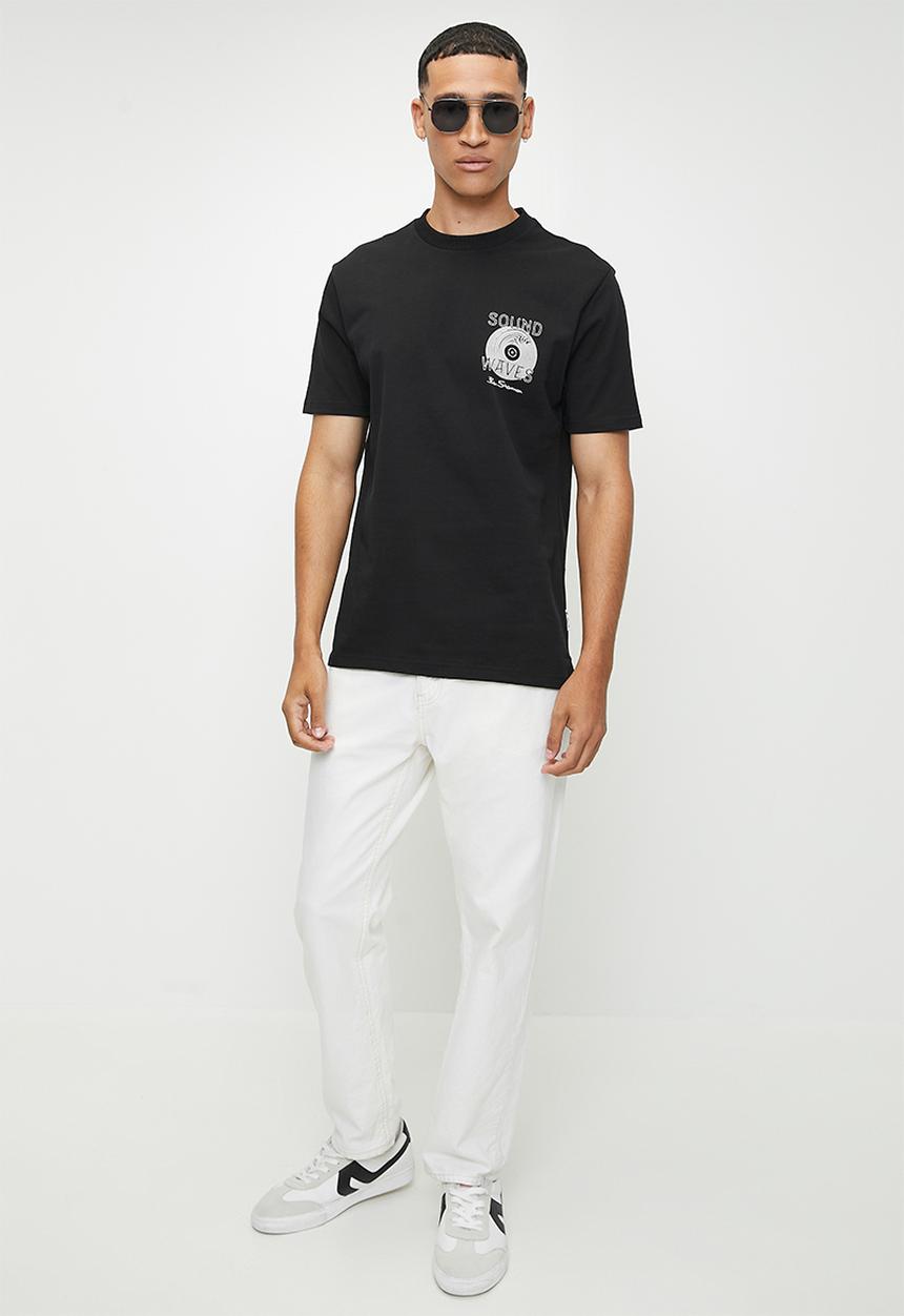 Ben Sherman - Ocean Records Oversize Tee - Black