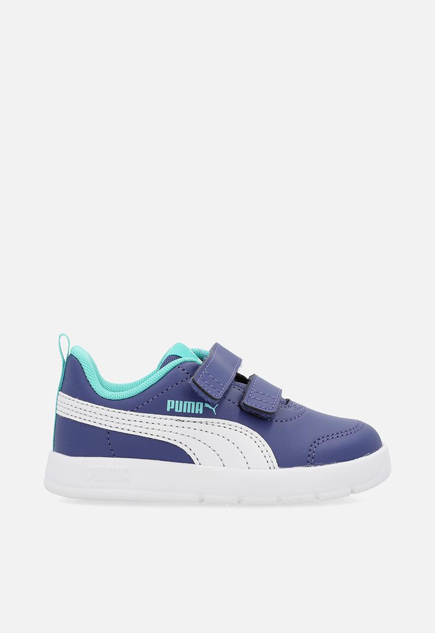 PUMA - Courtflex V3 V Inf - Blue Crystal-Puma White-Aquatic