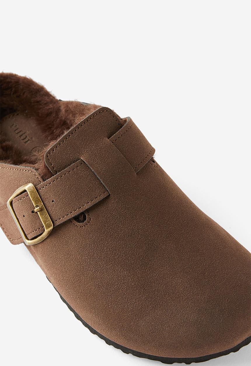 Cotton On - Rex buckle mule - choc cosy