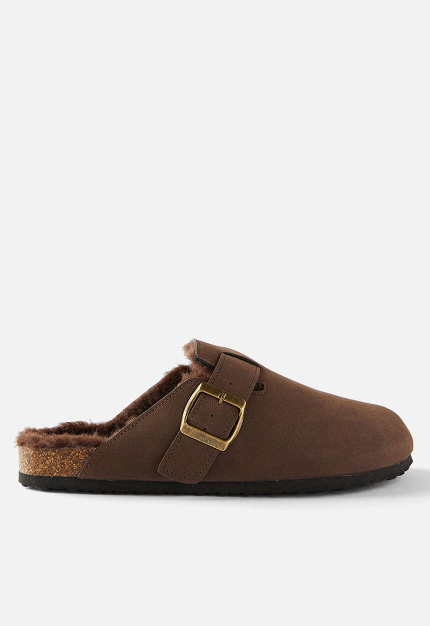 Cotton On - Rex buckle mule - choc cosy