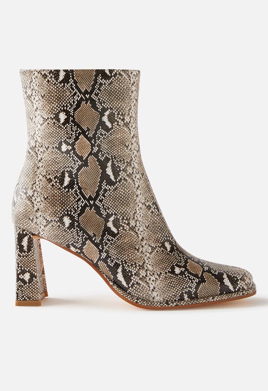 Cotton On - Jacquie block heel boot - reptile