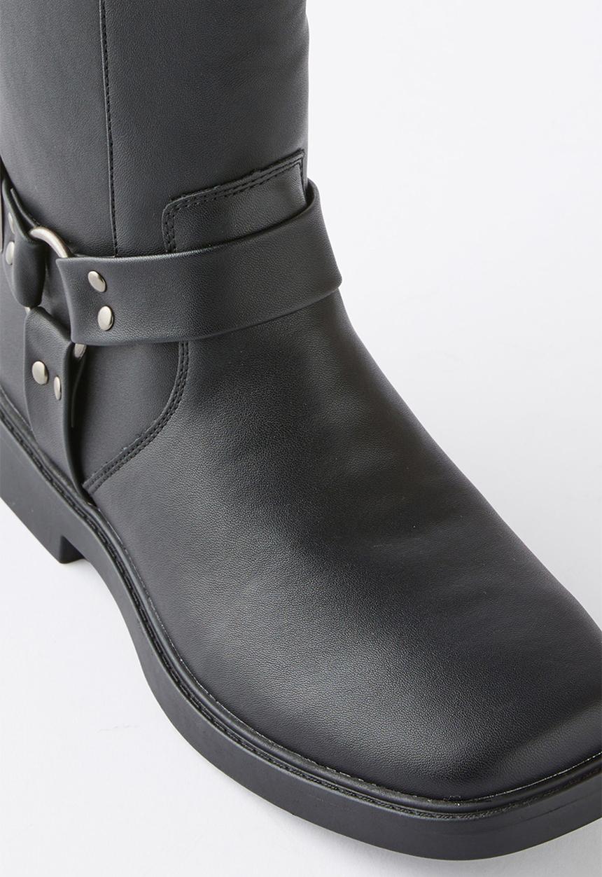Cotton On - Riley biker boot - black