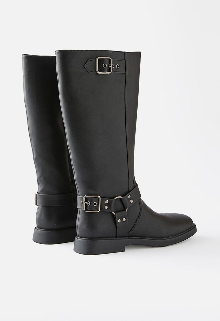 Cotton On - Riley biker boot - black