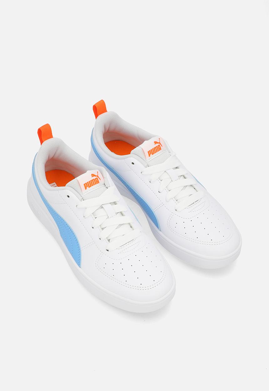 PUMA - Puma Rickie Jr-Puma White - Team Light Blue-Orange Glo