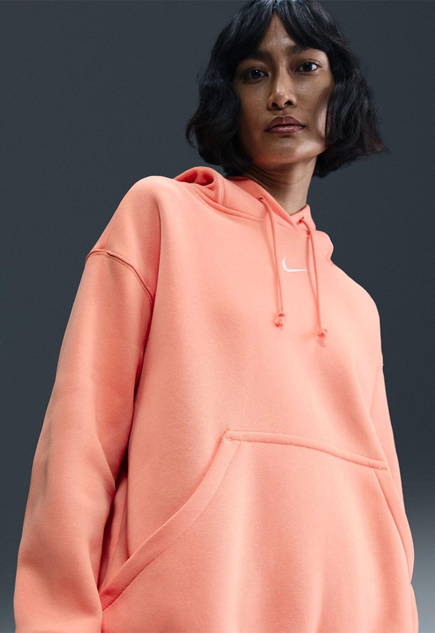 Nike - Nike Phoenix Hoodie - Apricot Agate/Sail