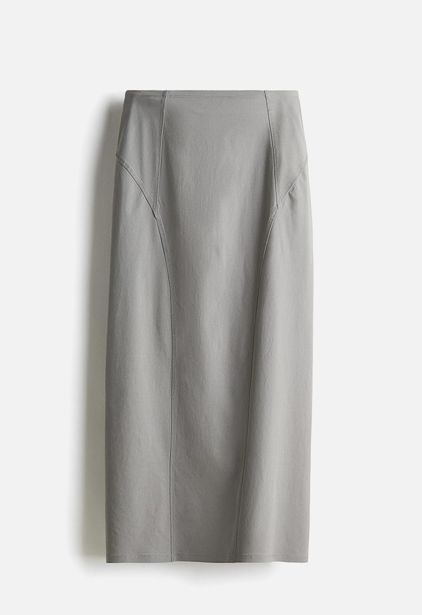 H&M - Jersey maxi skirt - grey