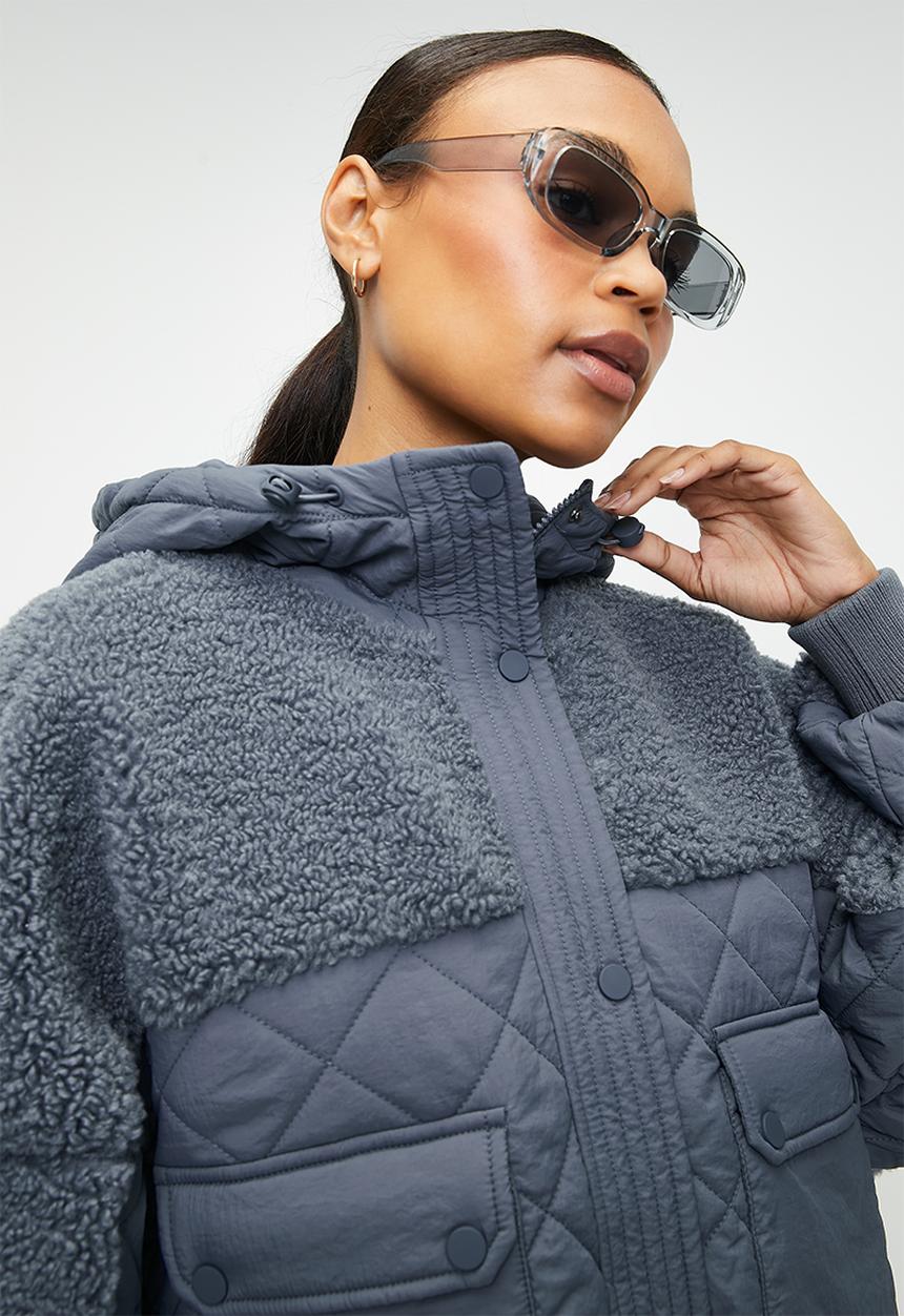 Cotton On - Match Pocket Hooded Jacket - Folkstone Grey