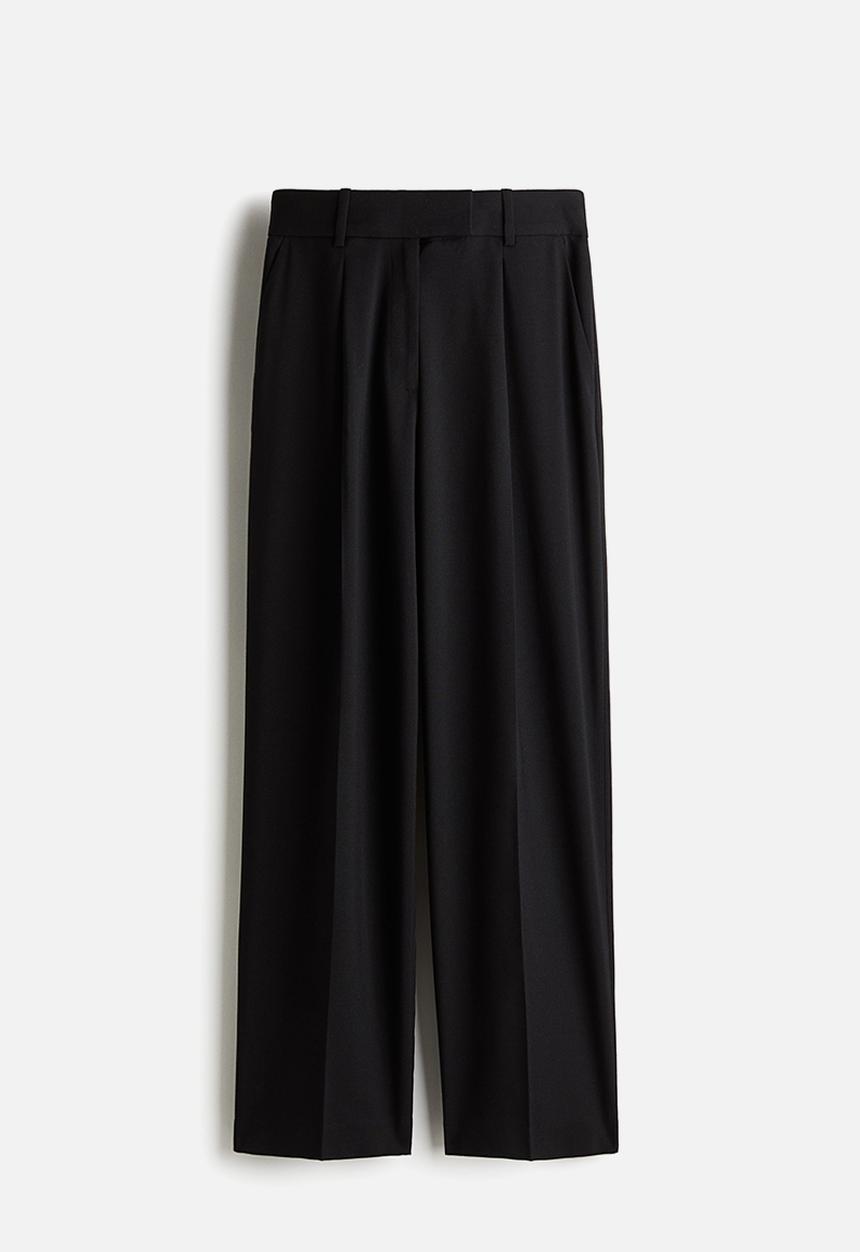 H&M - Straight trousers - black