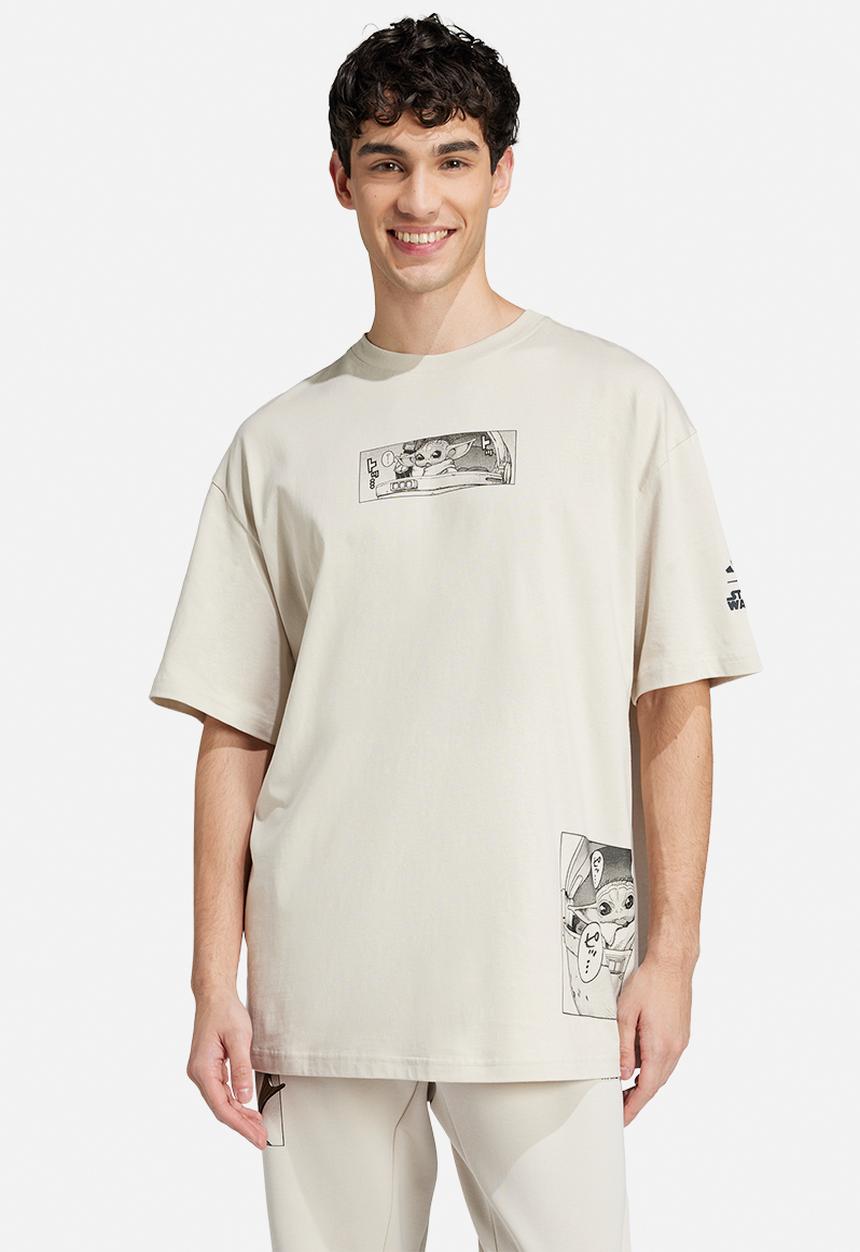 adidas Performance - adidas x Star Wars The Mandalorian Loose-Fit T-Shirt - Beige