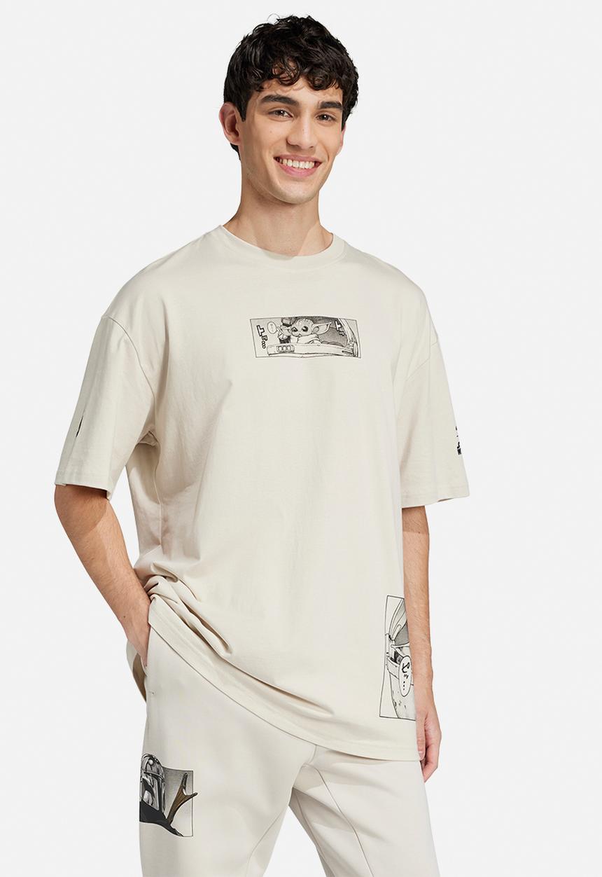 adidas Performance - adidas x Star Wars The Mandalorian Loose-Fit T-Shirt - Beige