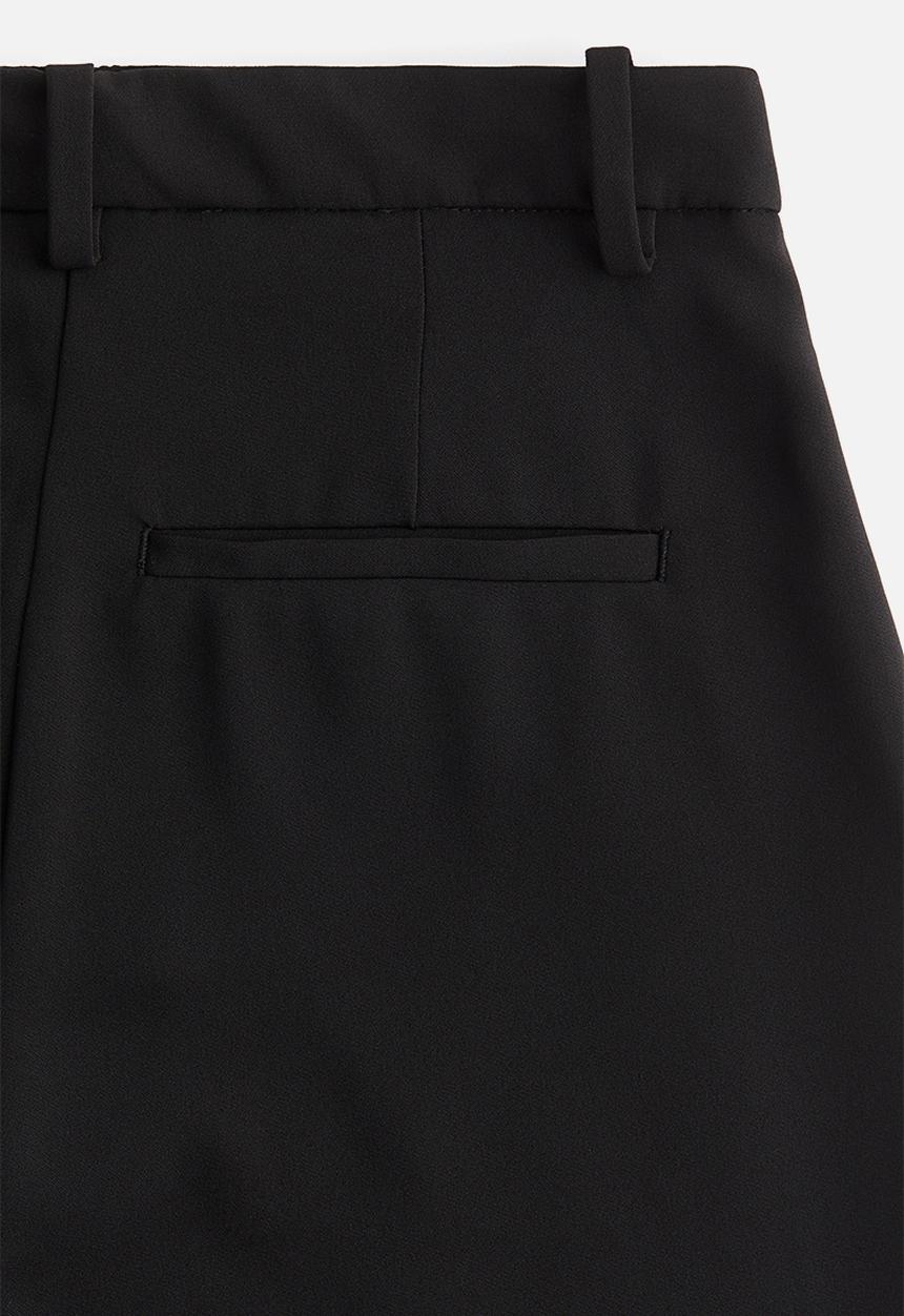H&M - Wide tailored trousers - black