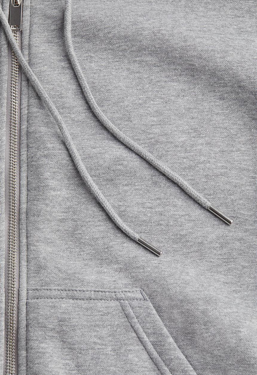 H&M - Zip-through hoodie - grey marl