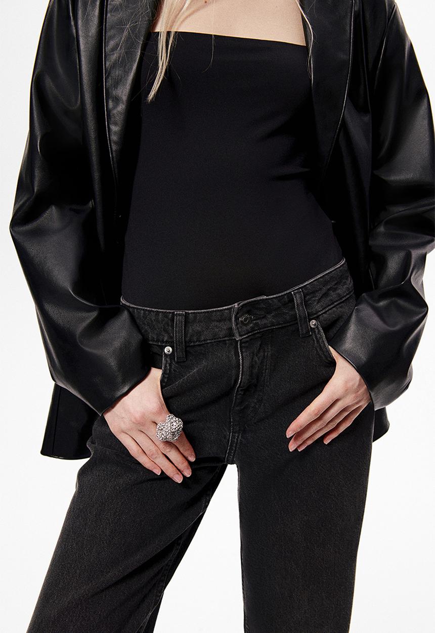 H&M - Straight regular jeans - black