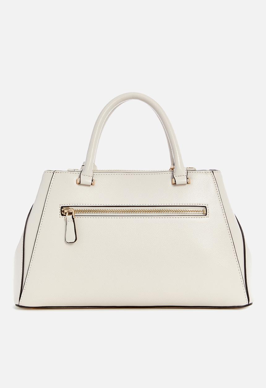 GUESS - Nastra society satchel - off white