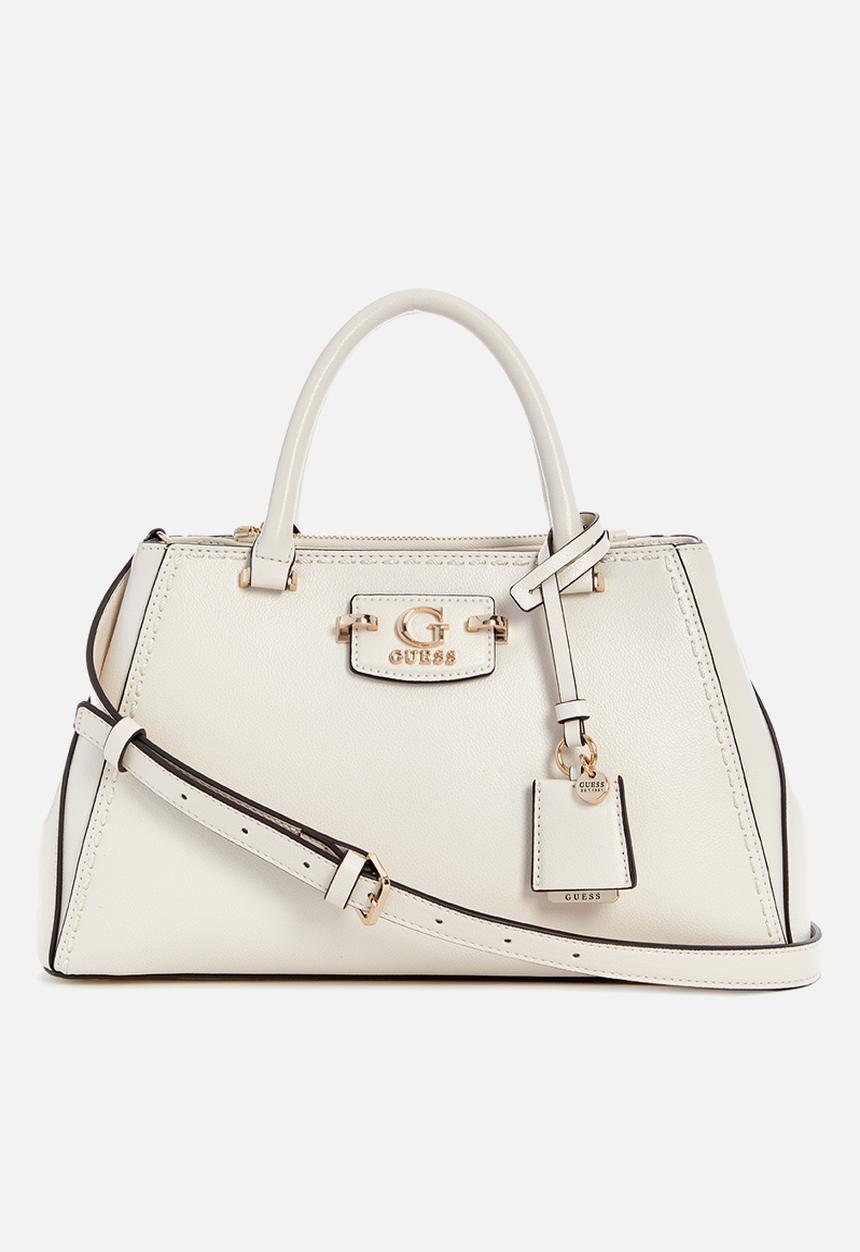 GUESS - Nastra society satchel - off white