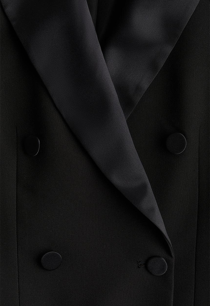 H&M - Tuxedo blazer dress - black