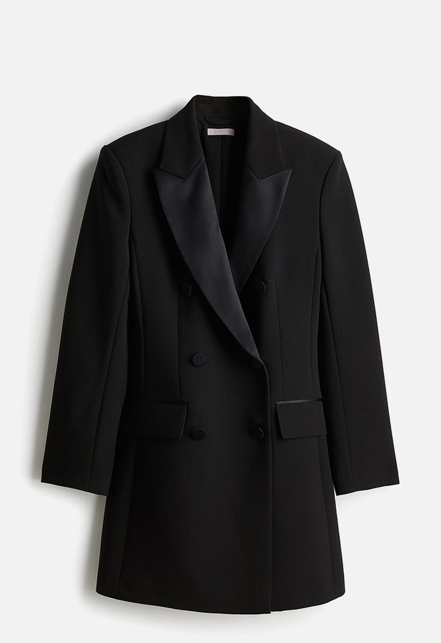 H&M - Tuxedo blazer dress - black