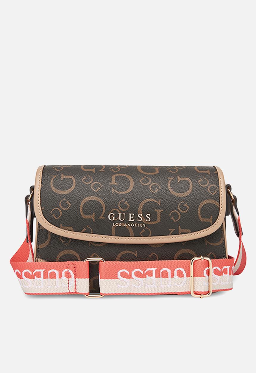 GUESS - Nichole flap crossbody - brown