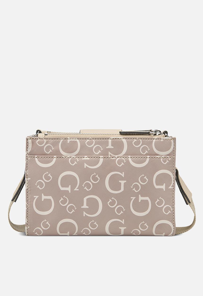 GUESS - Madix mini top zip crossbody bag - caramel