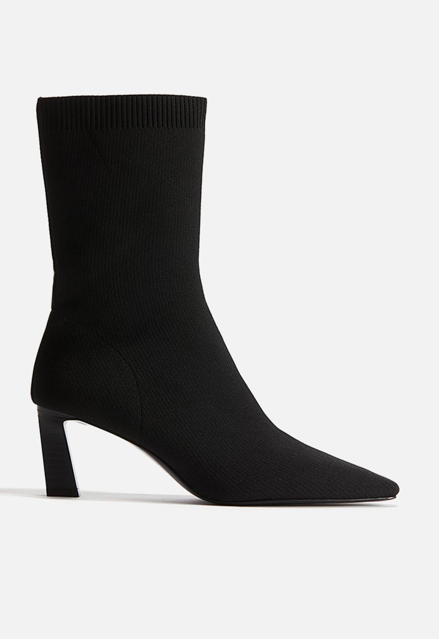 H&M - Calf-high sock boots - black
