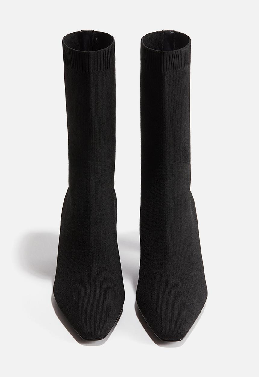 H&M - Calf-high sock boots - black