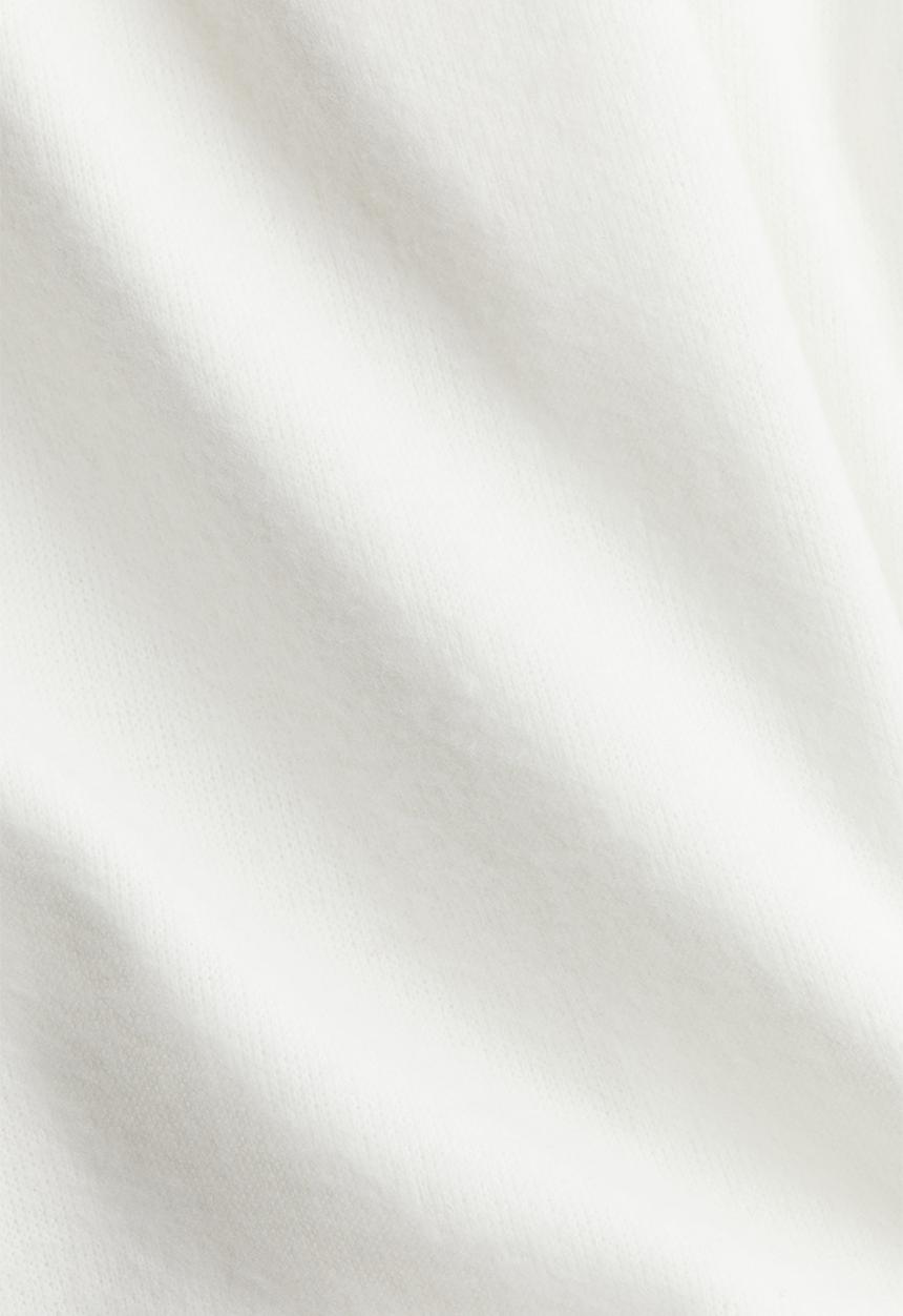 H&M - Flared fine-knit leggings - cream