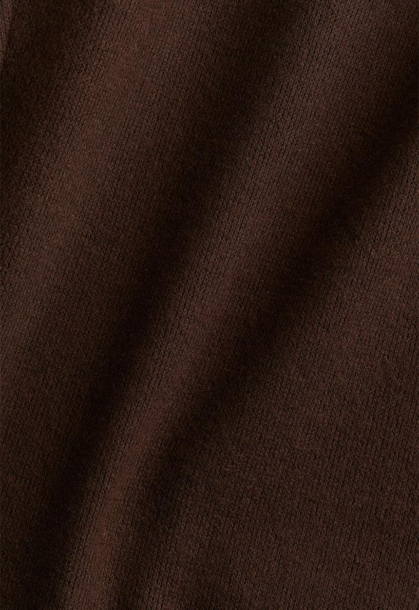 H&M - Flared fine-knit leggings - dark brown