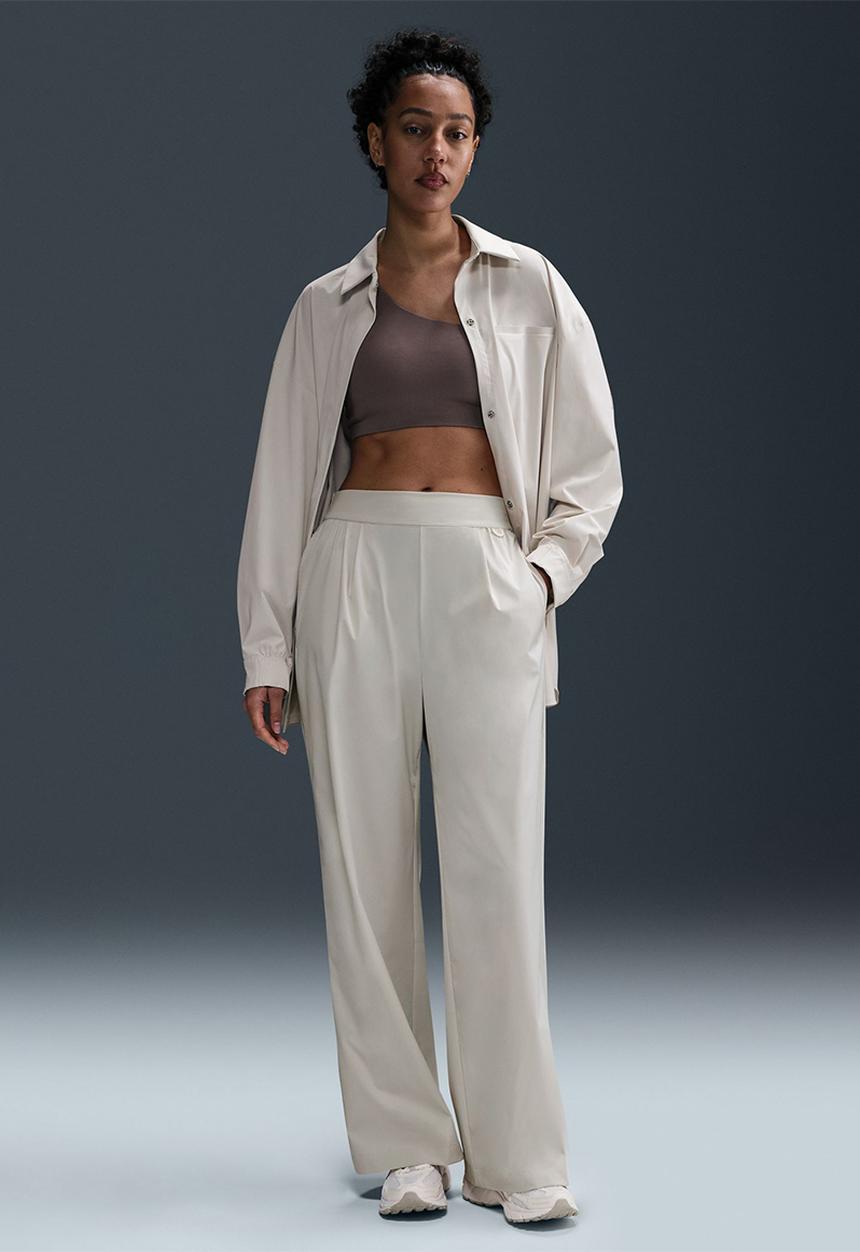Nike - Nike wide leg pant - Lt Orewood Brn/Lt Iron Ore