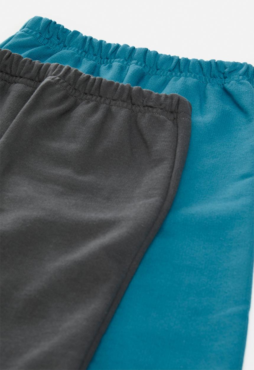Pop Candy - 2 pack joggers - blue/dark grey