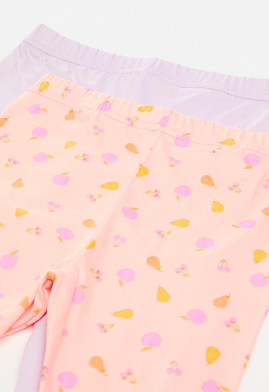 Pop Candy - 2 pack leggings - lilac/fruit multi