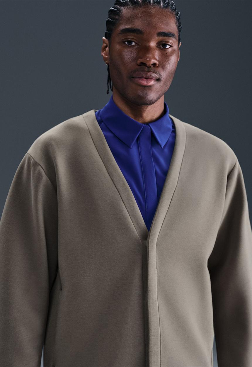 Nike - DF  24.7 Impossibly Soft Cardigan- Cave Stone/Medium Ash