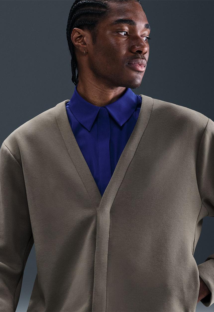 Nike - DF  24.7 Impossibly Soft Cardigan- Cave Stone/Medium Ash