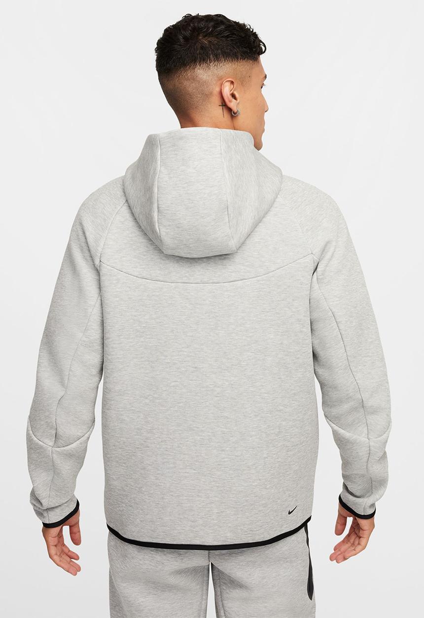 Nike - Tech Men's Full-Zip Windrunner Hoodie- Dk Grey Heather/Black