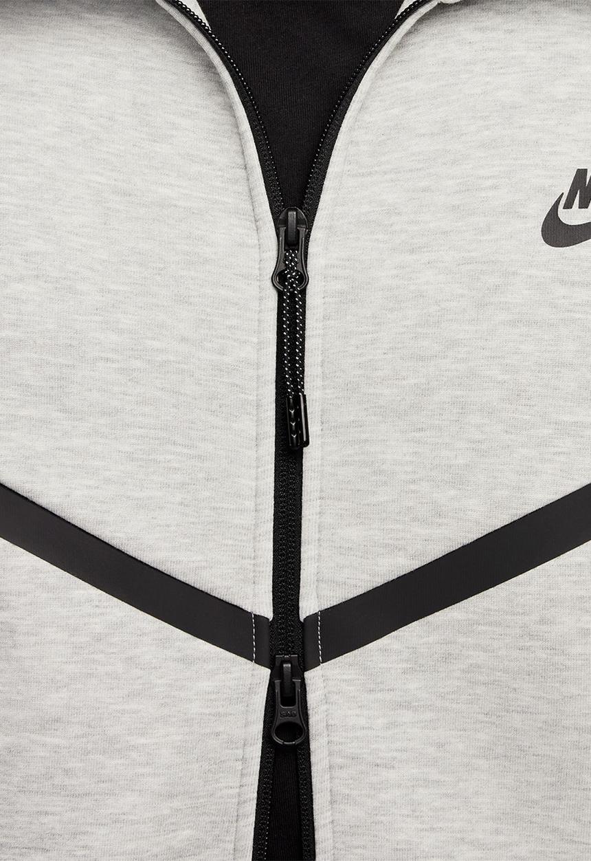 Nike - Tech Men's Full-Zip Windrunner Hoodie- Dk Grey Heather/Black